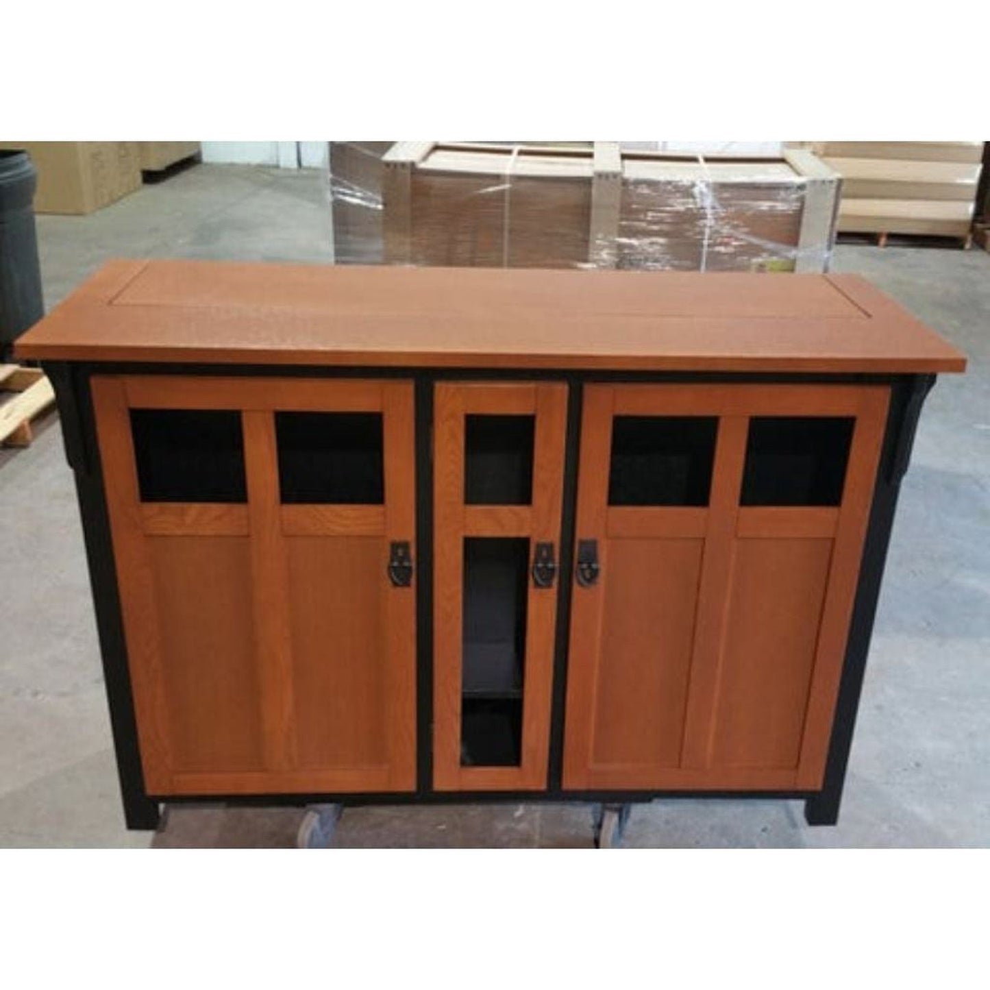 Touchstone Bungalow Unfinished TV Lift Cabinet for 60" Flat Screen TVs With Whisper Lift II Pro