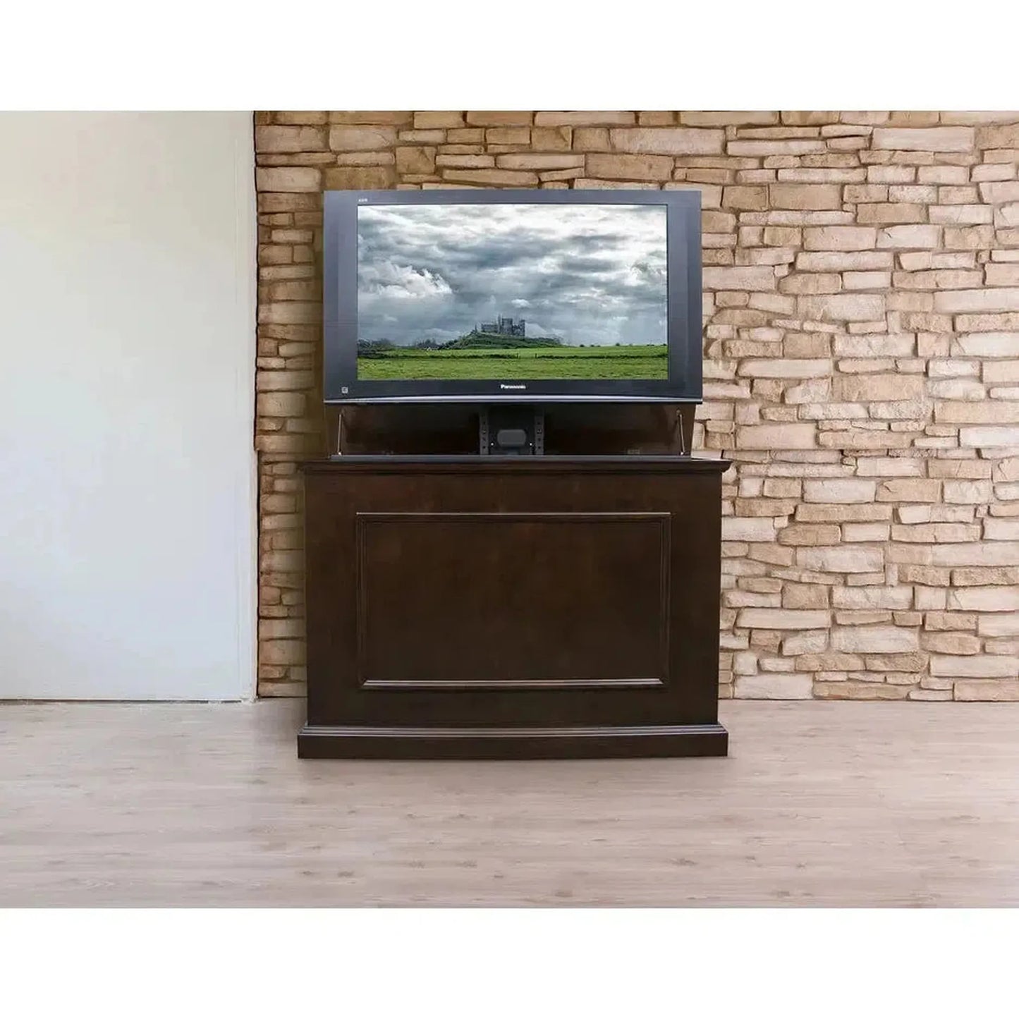 Touchstone Elevate Espresso Smart TV Lift Cabinet for 50" Flat Screen TVs With SRV Smart WiFi Lift