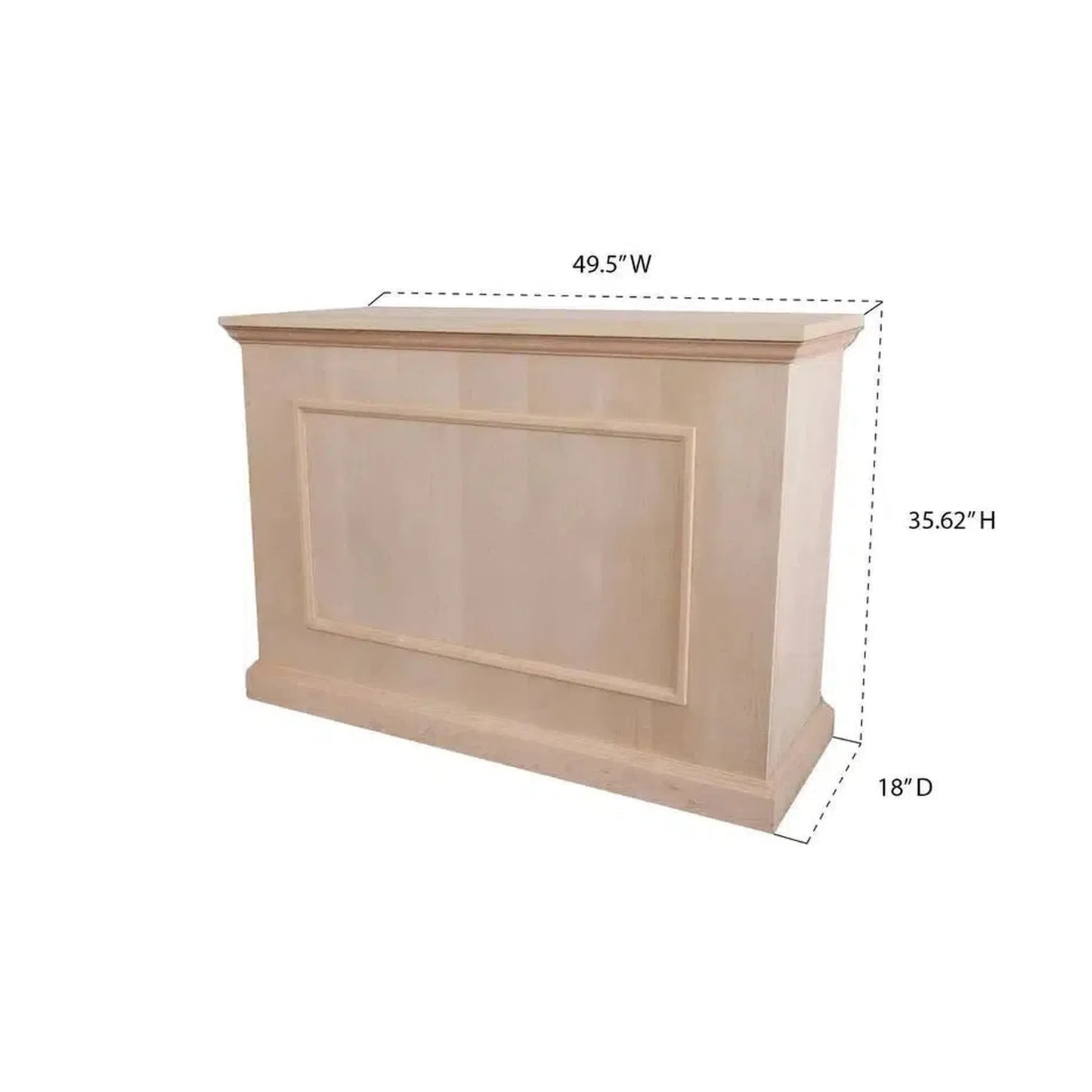 Touchstone Elevate Unfinished Smart TV Lift Cabinet for 50" Flat Screen TVs With SRV Smart WiFi Lift