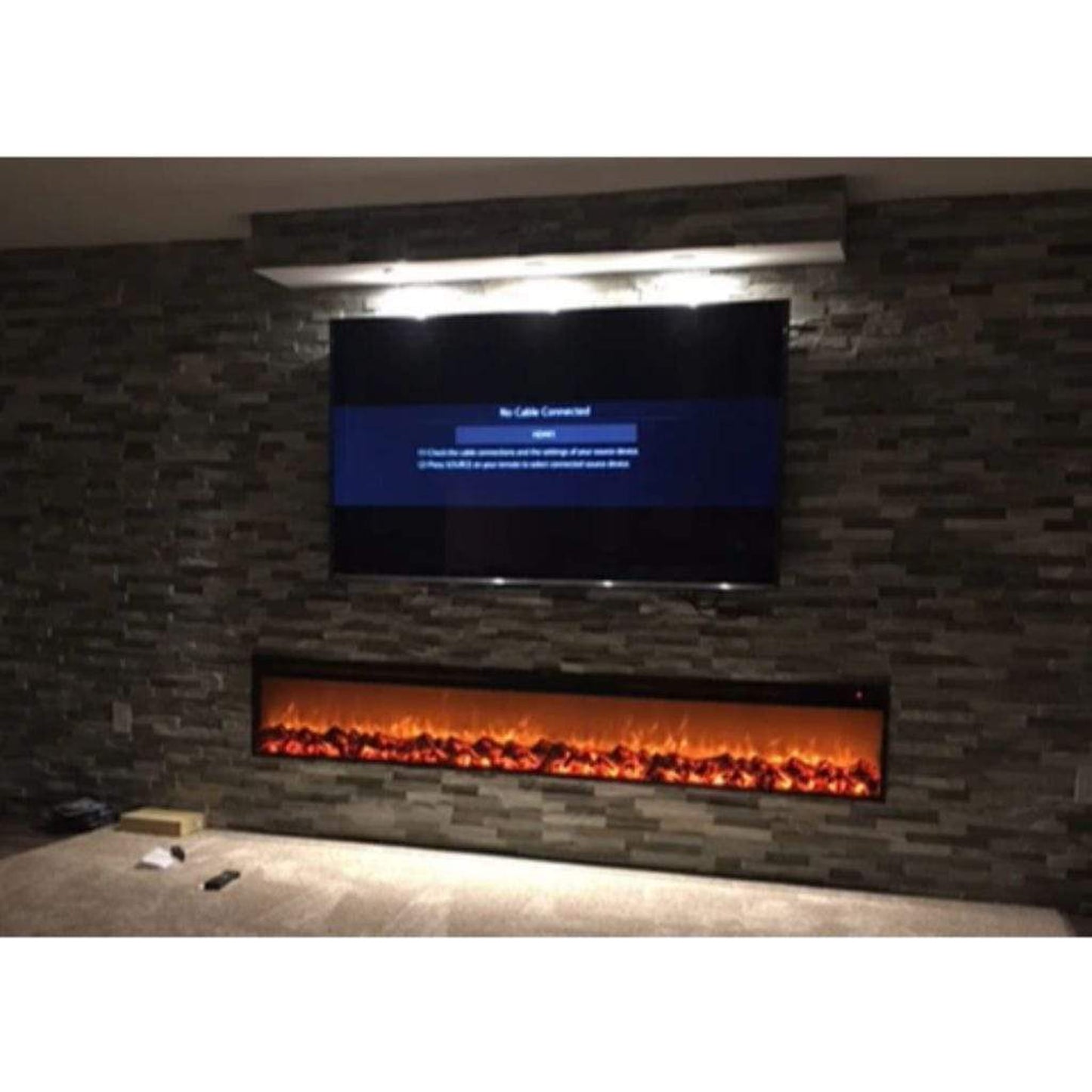 Touchstone Emblazon 96" Electric Fireplace
