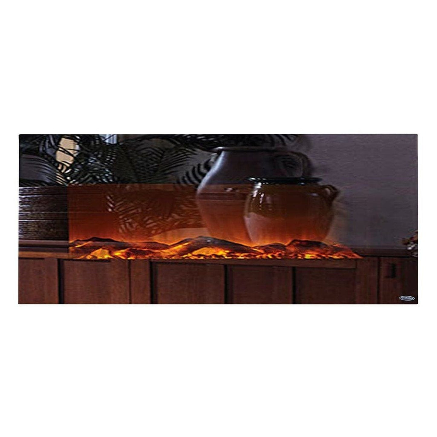 Touchstone Onyx Mirror Glass 50" Wall-Mounted Electric Fireplace