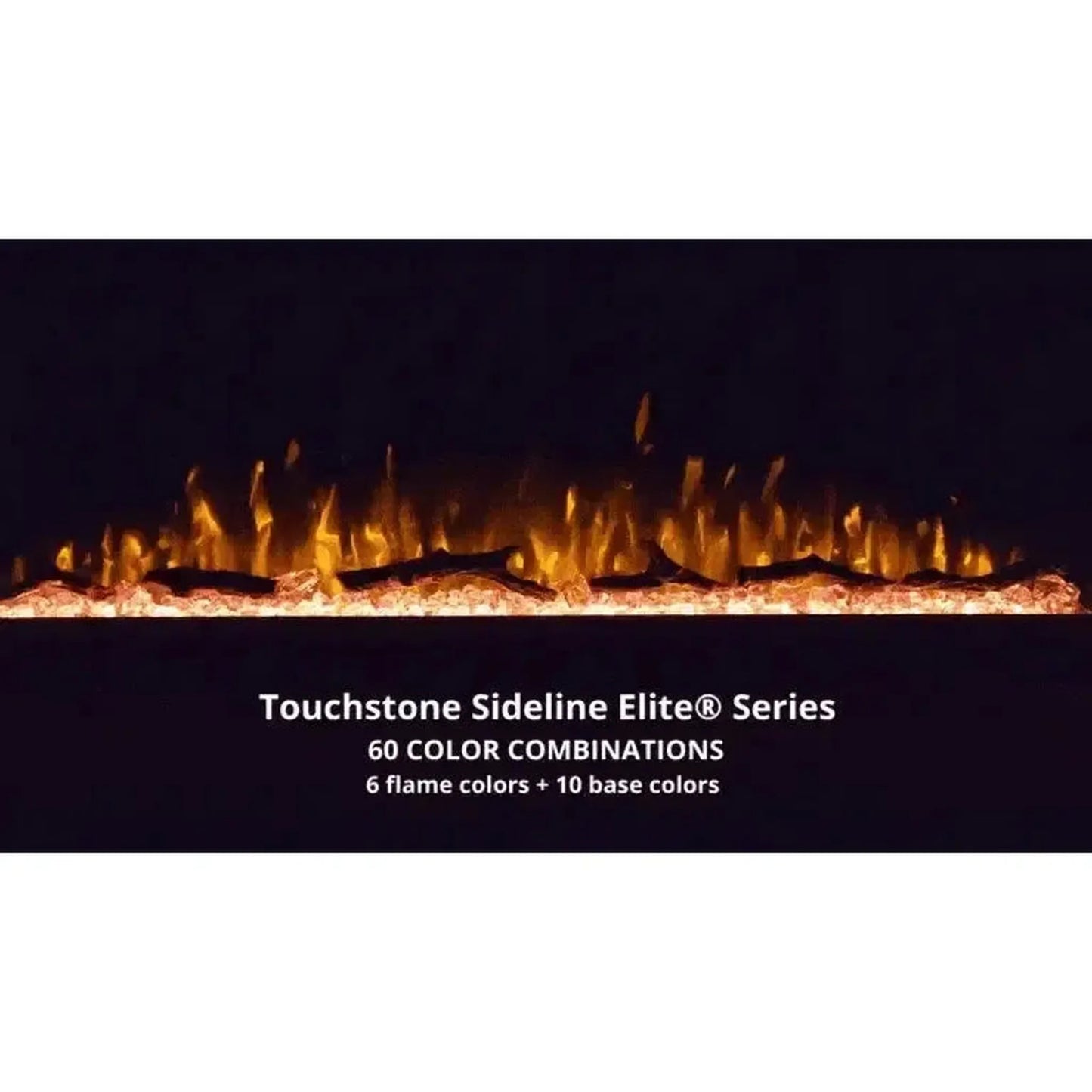 Touchstone Sideline Elite Smart 50" WiFi-Enabled Recessed Electric Fireplace (Alexa/Google Compatible)