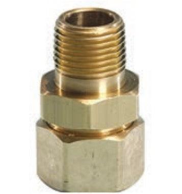 TracPipe AutoFlare 1/2" Brass Straight Mechanical Male Self Piloting Fitting