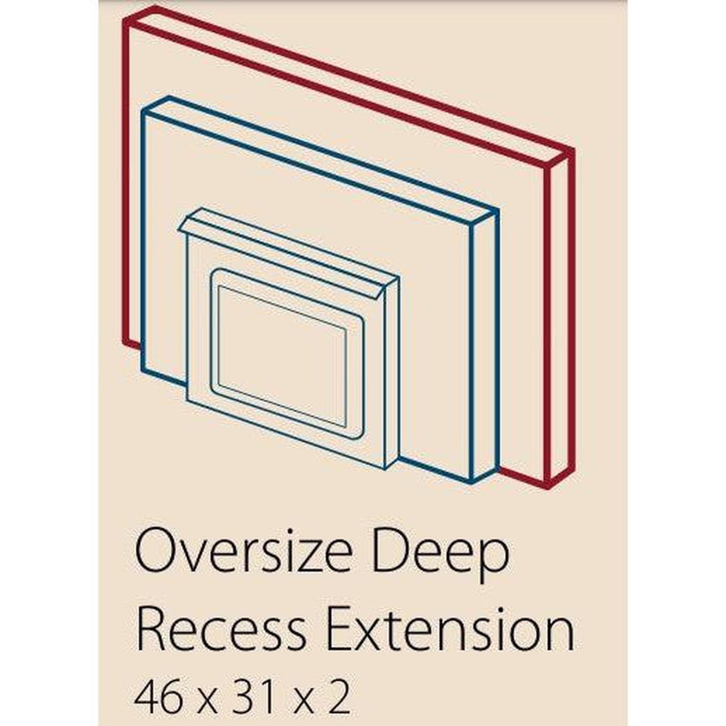 True North 46" Oversize Deep Recess Extension for TN20 Wood Insert