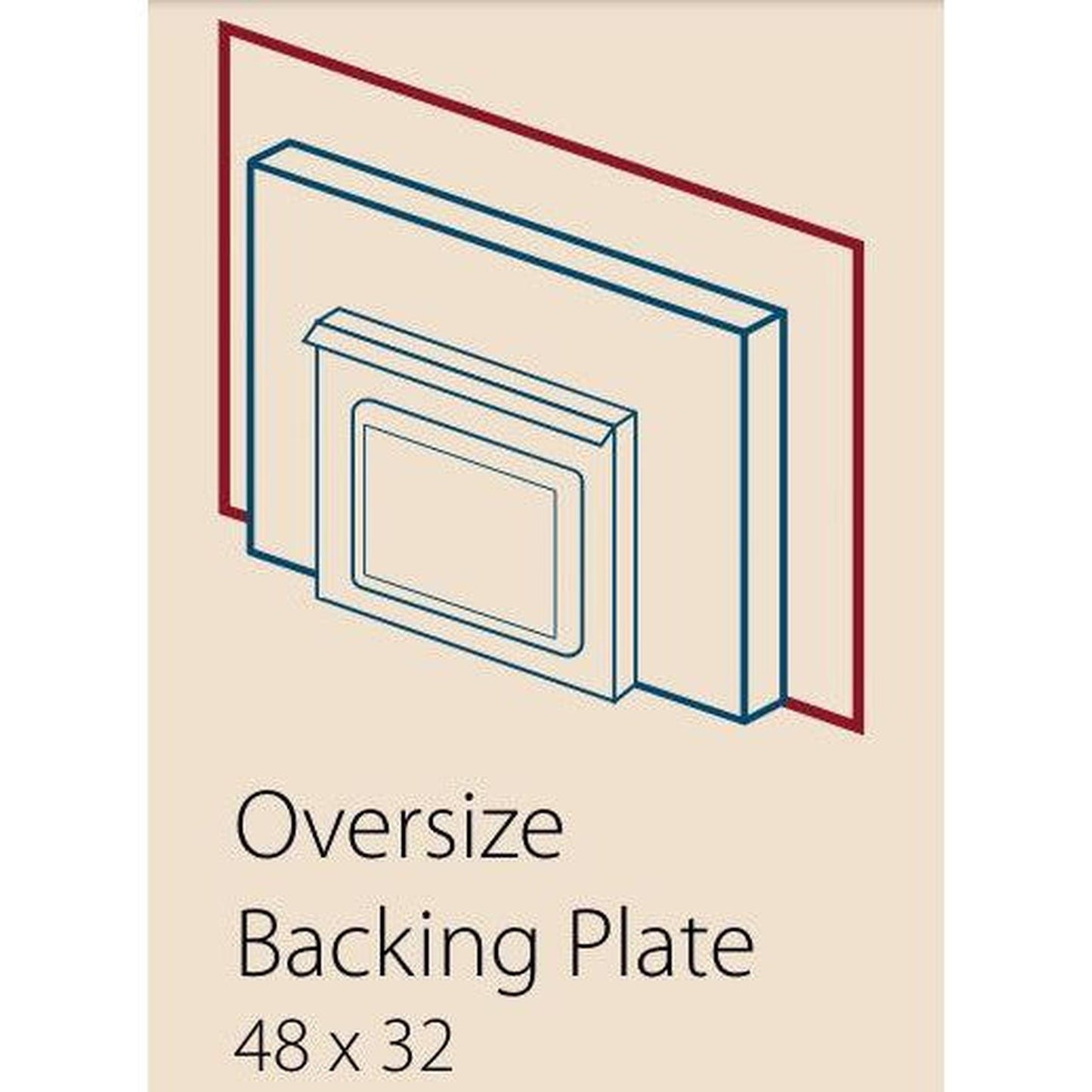 True North 48" Oversized Backing Plate for TN20 Wood Insert