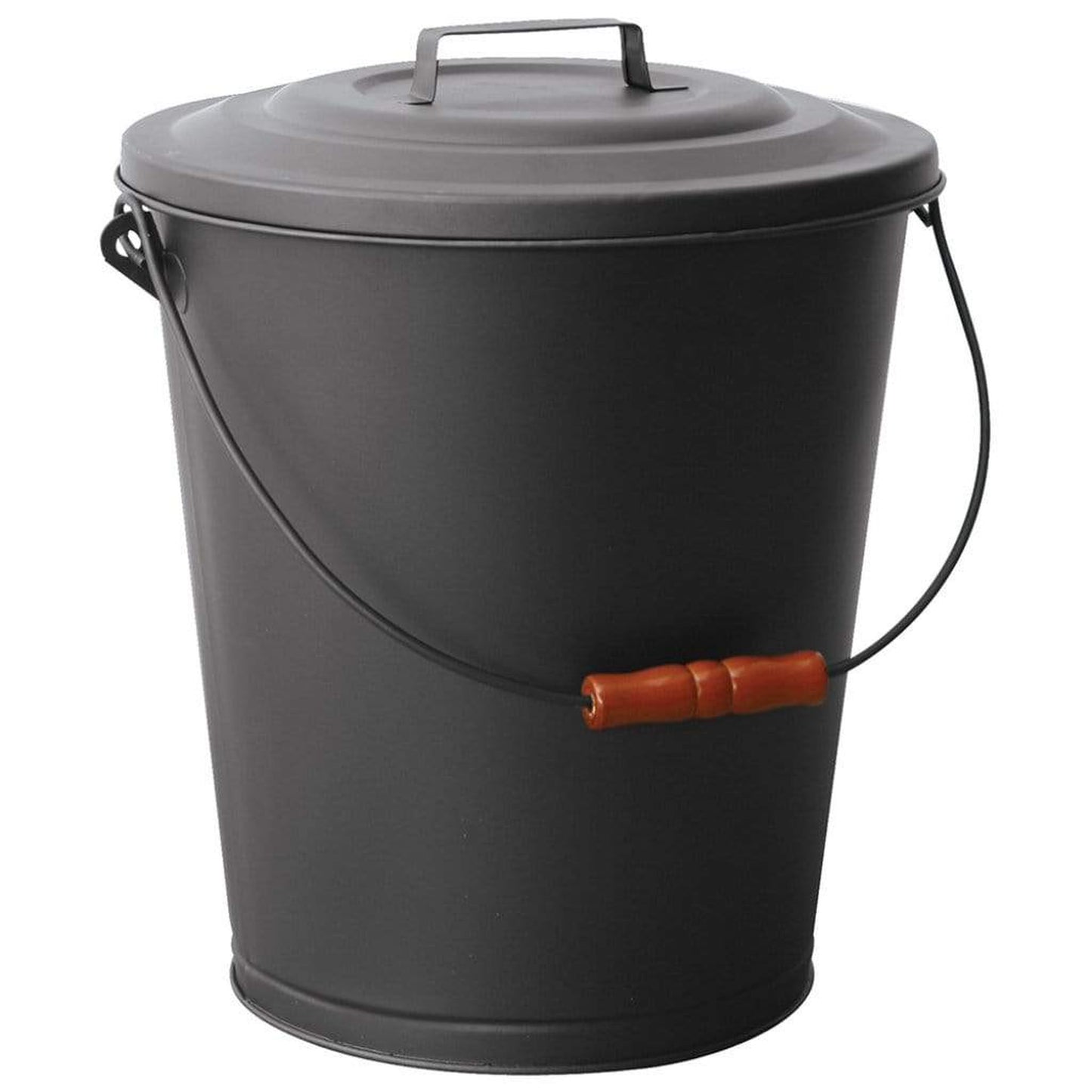 UniFlame 16" C-1709B Black Ash Bin w/ Lid