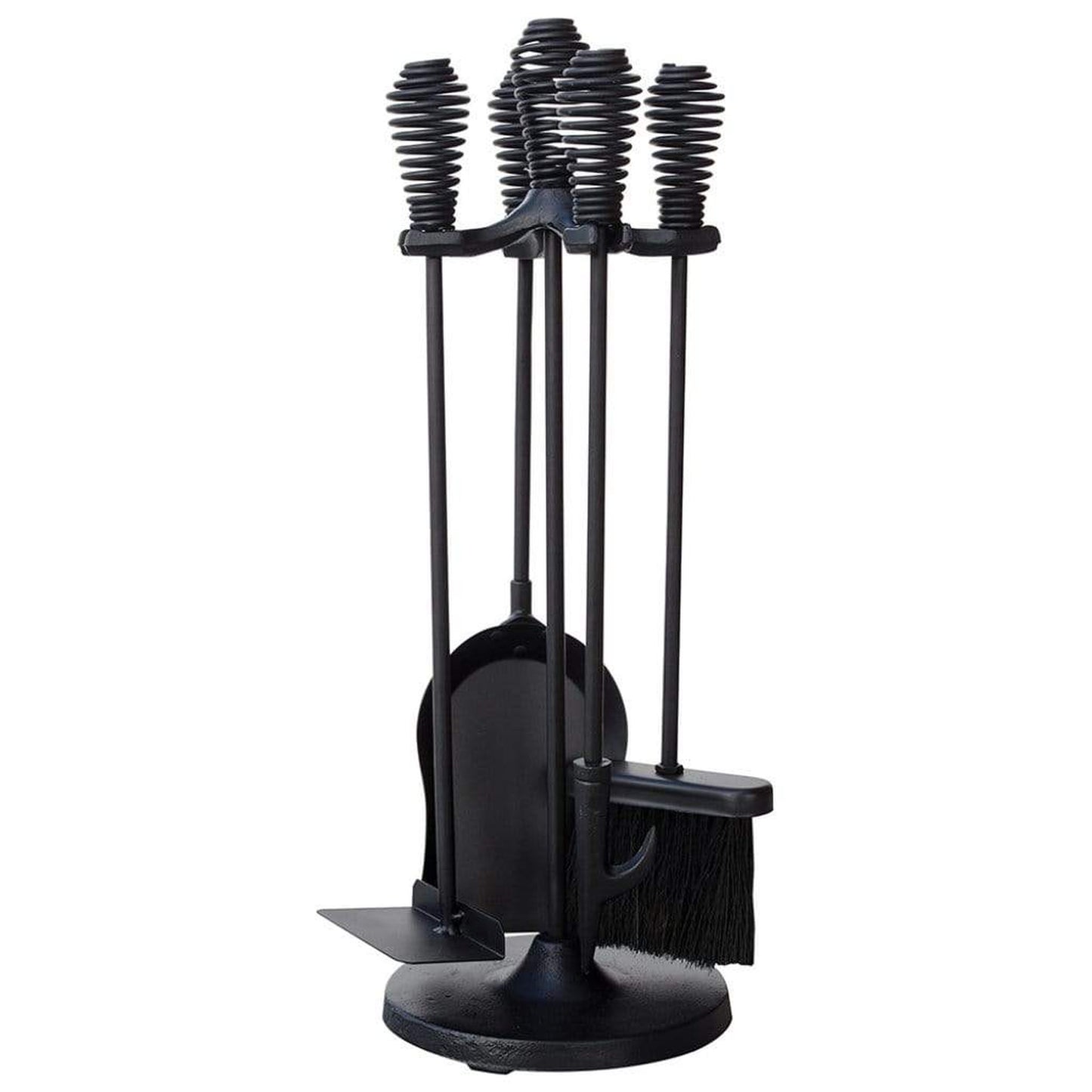 UniFlame 21" F-1032 5-Piece Black Stoveset w/ Spring Handles