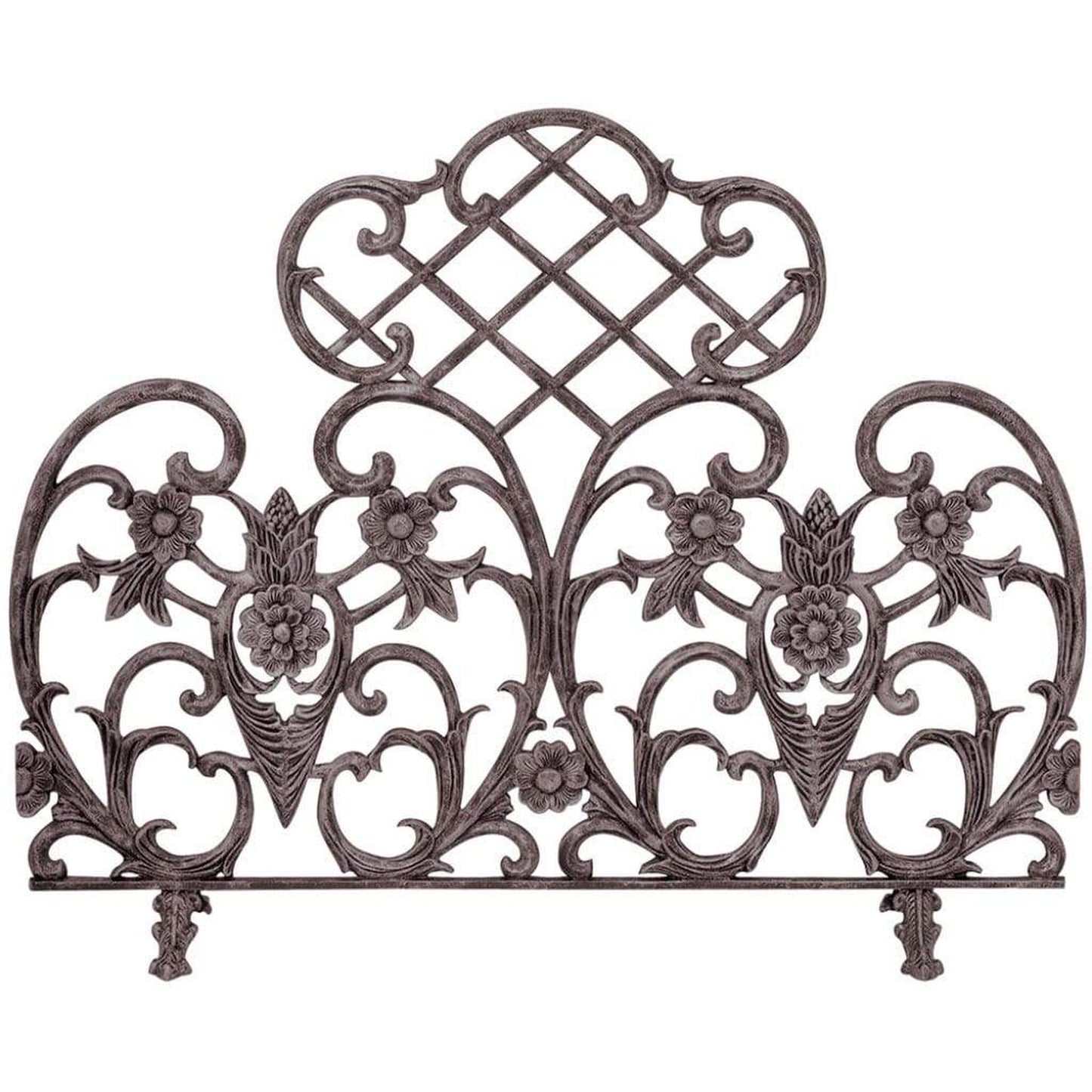 UniFlame 42" S-5812 Single Panel Bronze Finish Cast Aluminum Screen