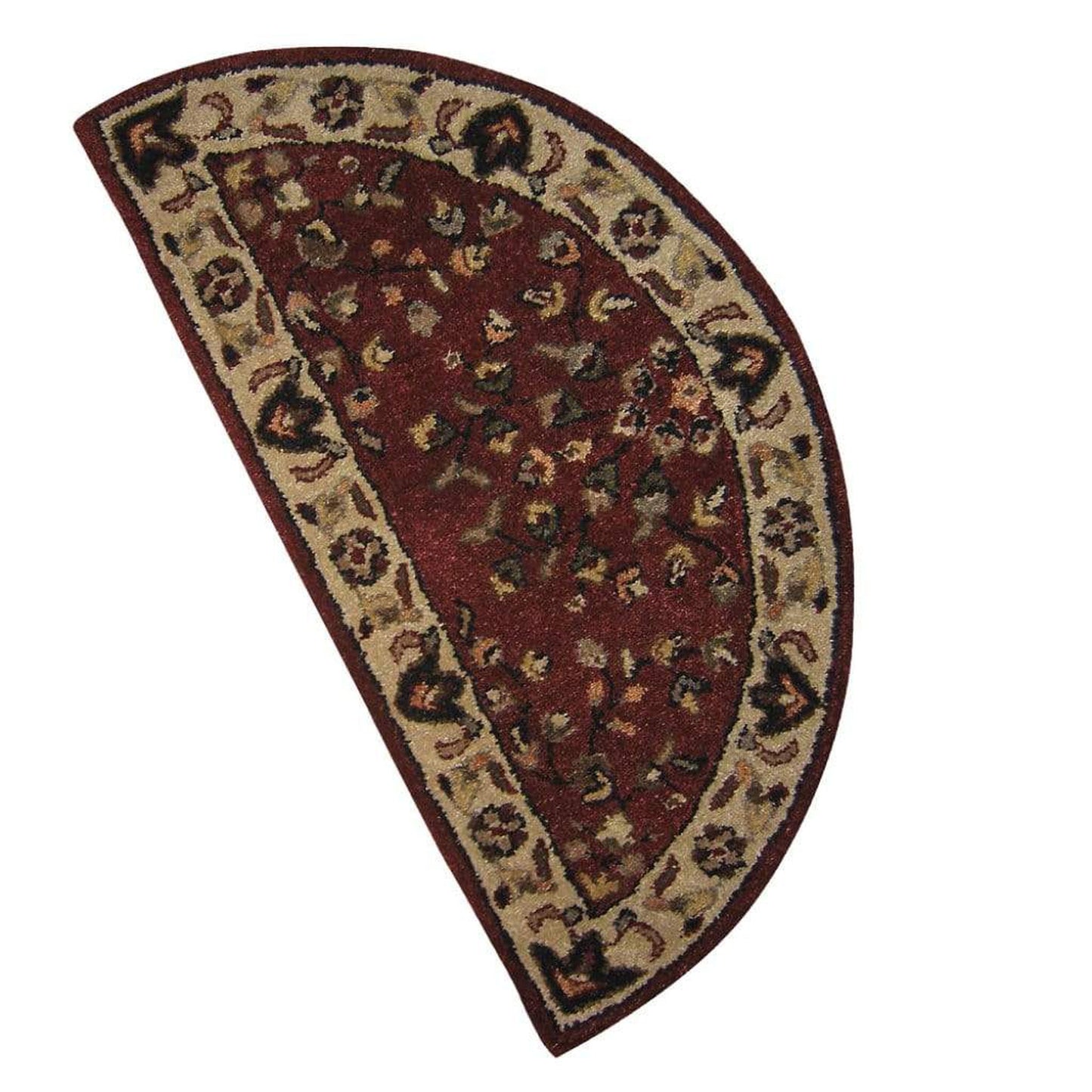 UniFlame 44" R-2000 Red with Beige Hand-Tufted Wool Hearth Rug