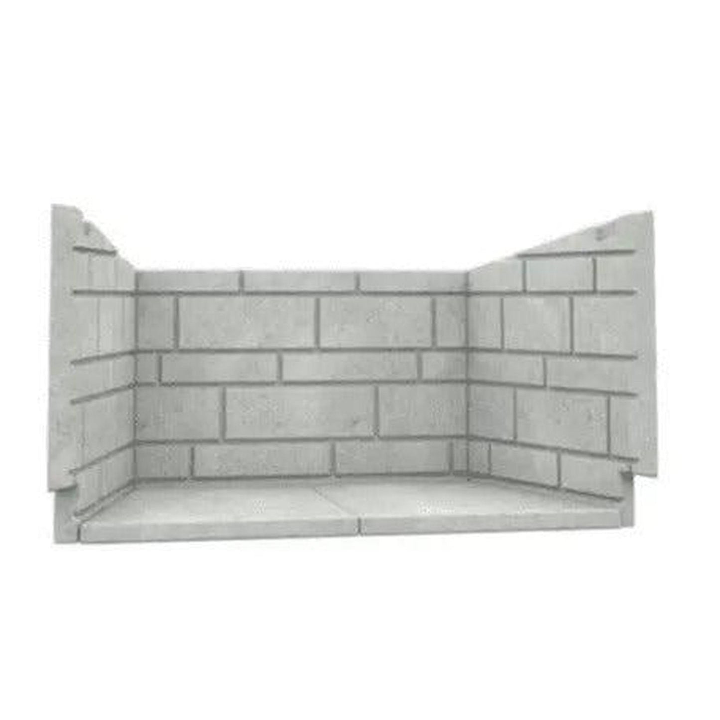 Valcourt Classic Molded Brick Panels for Waterloo Wood Fireplace