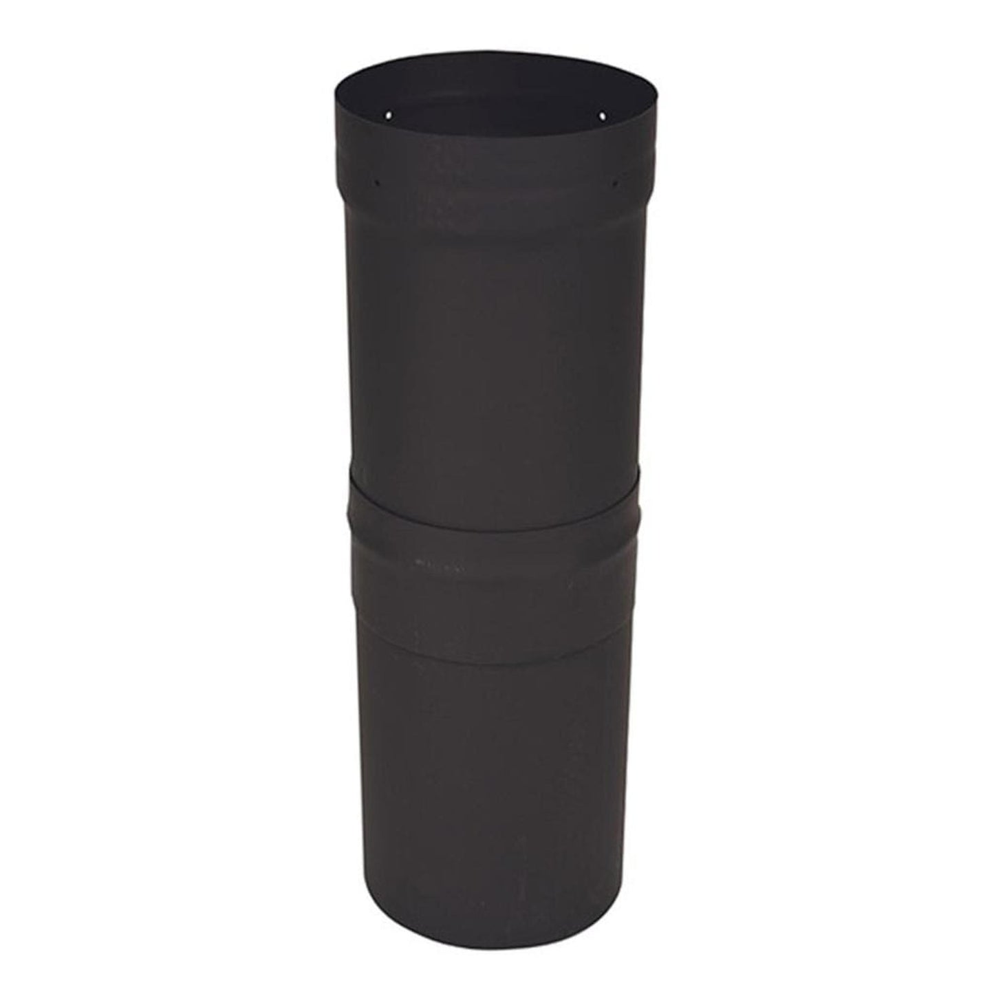 Ventis 2" to 16" Slip Section With Gap Collar (Single-Wall Black Stove Pipe)