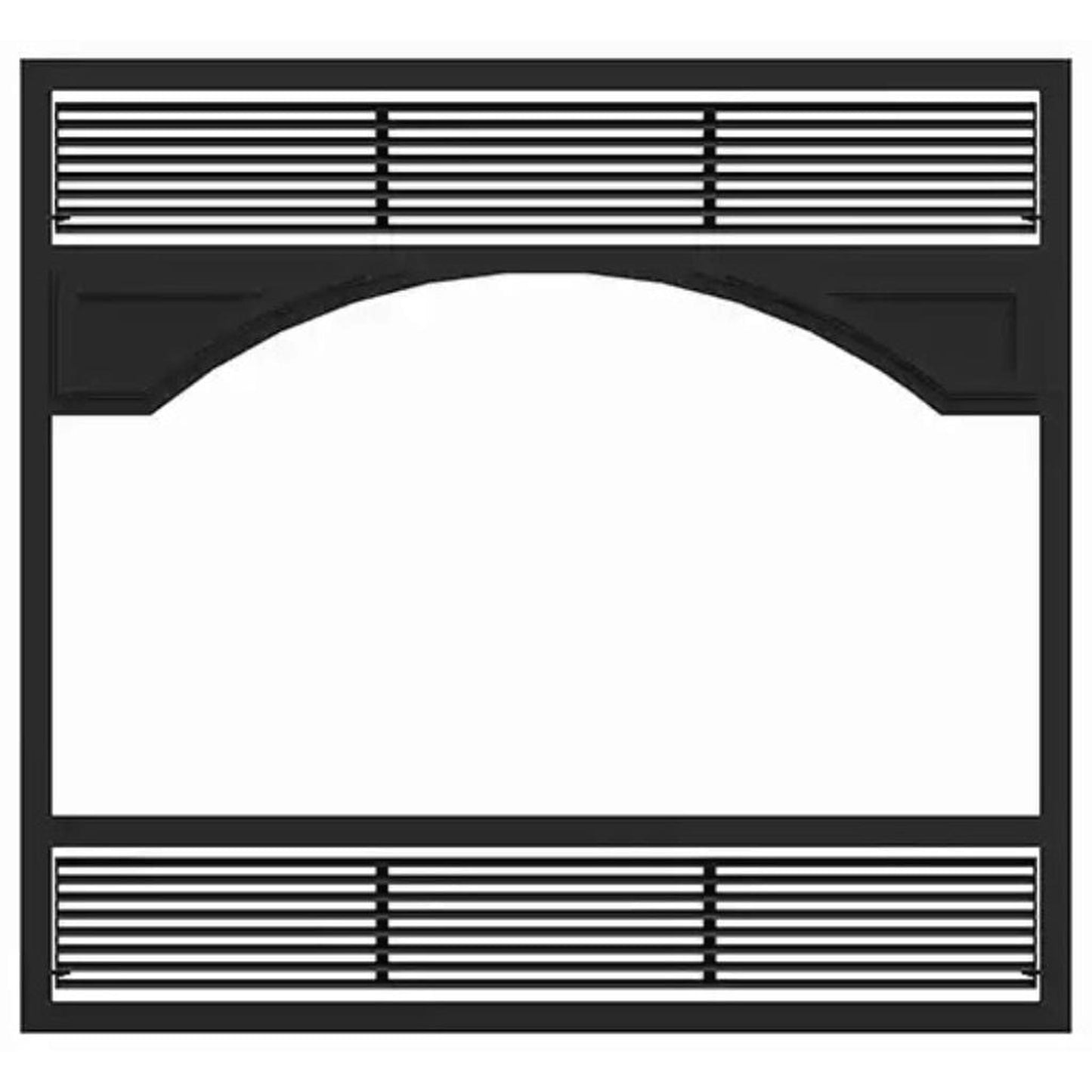 Ventis Black Traditional Faceplate for ME300 Wood Burning Fireplace