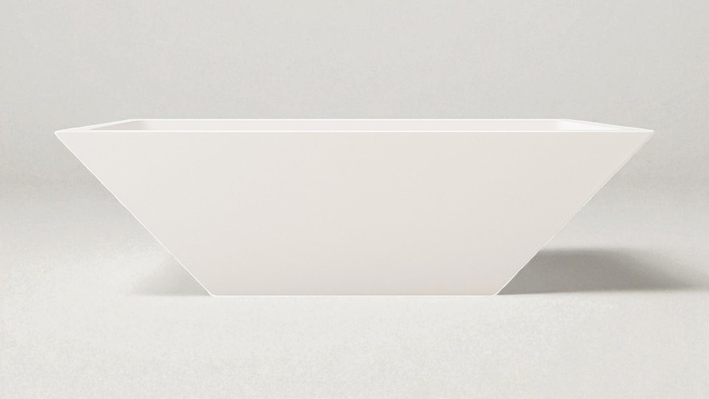 Warming Trends AON 24" White Finish Glass Fiber Reinforced Concrete Square Ember Small Wok With U100 Crossfire Brass Burner and 19" Square Plate