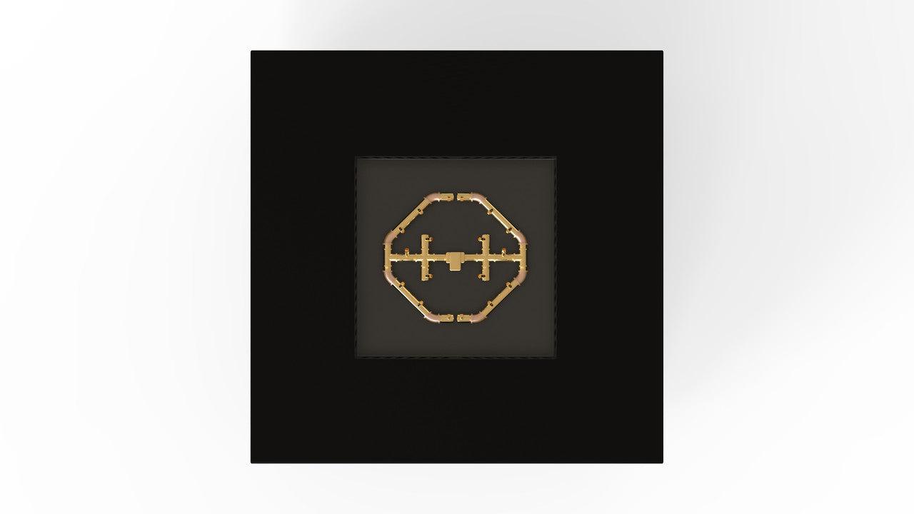 Warming Trends AON 48" Black Powder Coated Steel Natural Gas, Platinum Ignition Square Fire Table