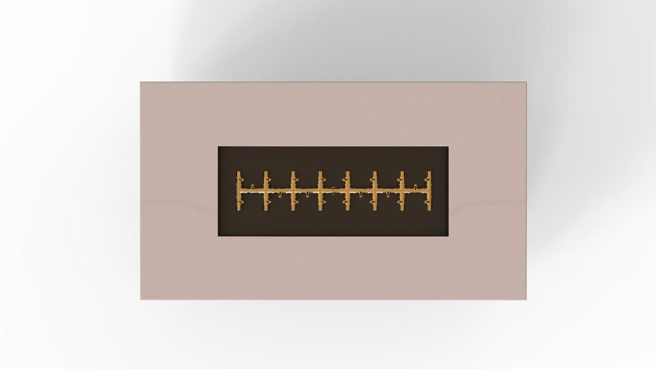 Warming Trends AON 60" Sand Pebble Powder Coated Steel Liquid Propane, Mercury Ignition Rectangular Fire Table