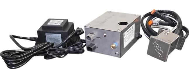 Warming Trends Cobalt 12-Volt Natural Gas Electronic Ignition System With Valve Box Hot Surface Igniter/Pilot and 12V Transformer for 1/2" Manifolds