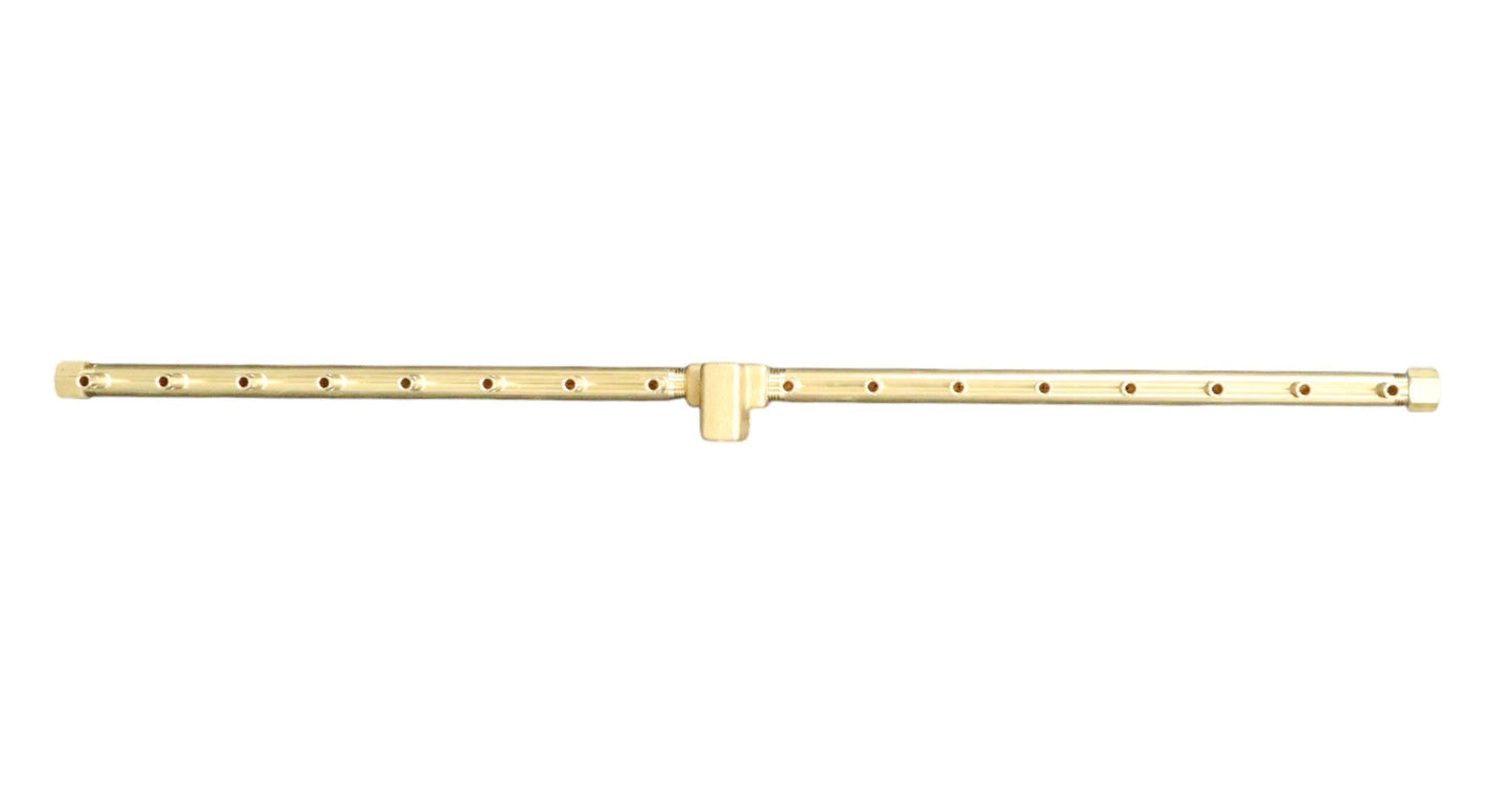 Warming Trends Linear 34" 170K BTU Universal Crossfire 2.0 Brass Burner With Flex Line Kit