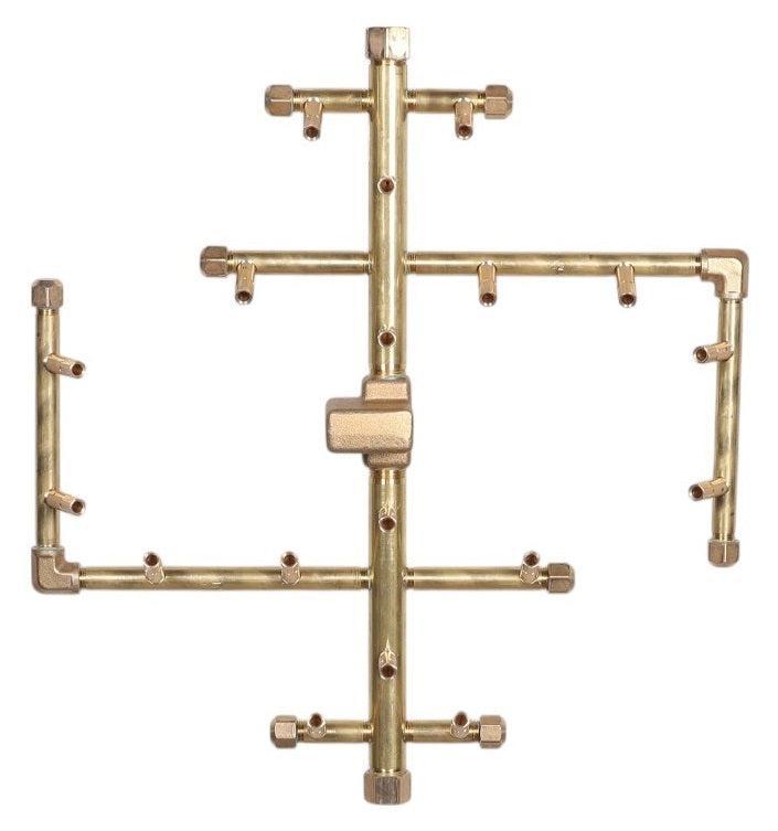 Warming Trends Original 18" x 16" 180K BTU Universal Crossfire 2.0 Brass Burner