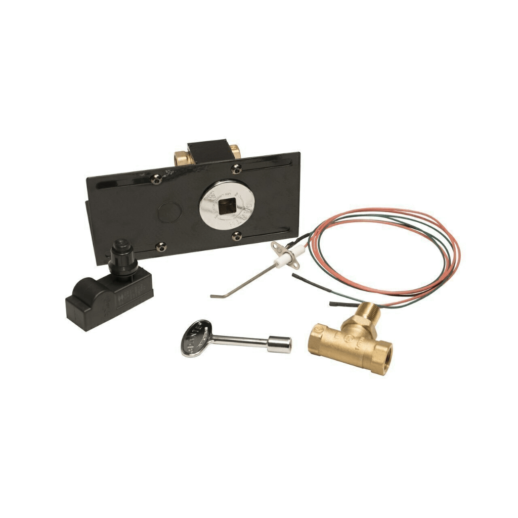 Warming Trends Push Button Ignition Kit With Mounting Bracket & 3/4" Flex Line Kit