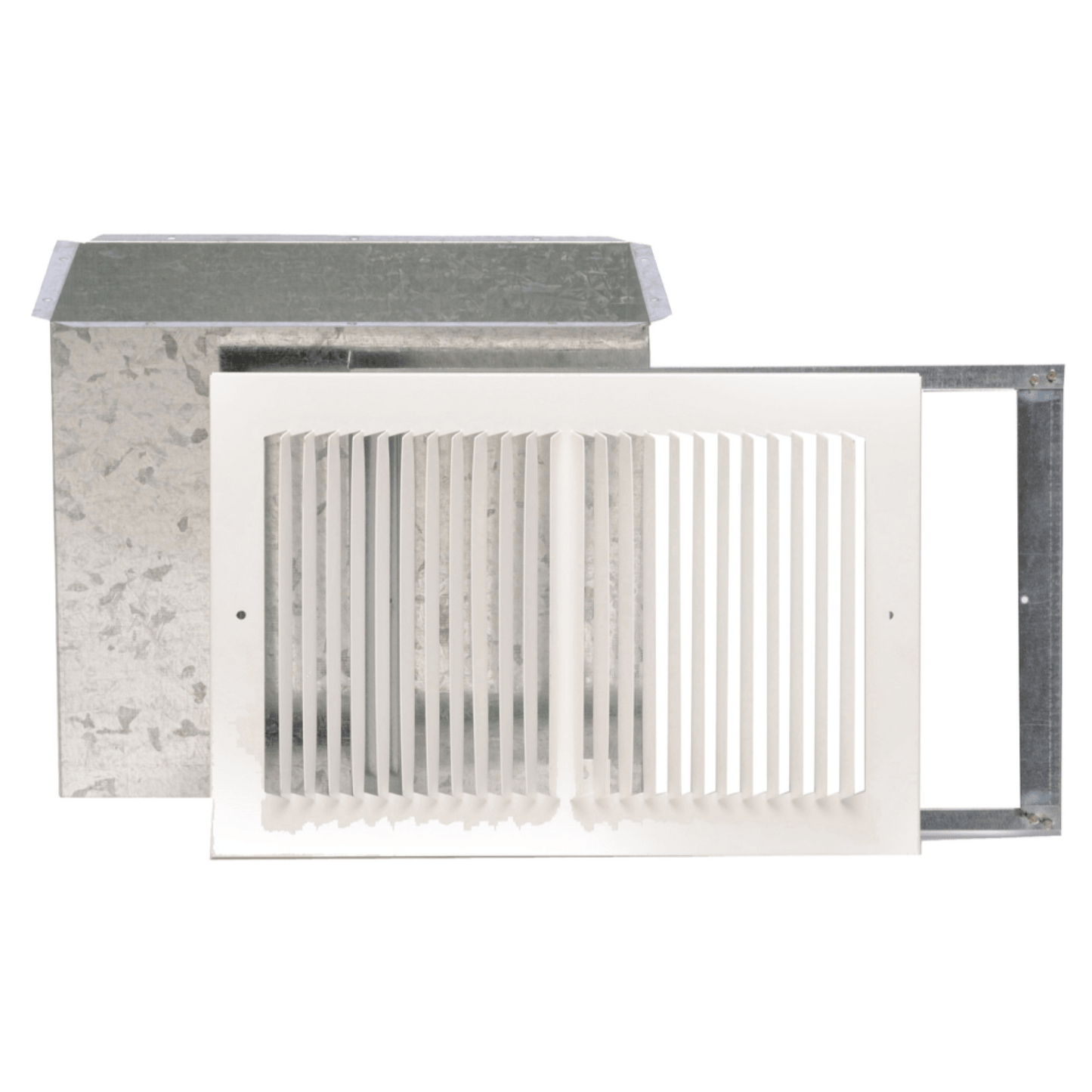 Williams Furnace Rear Outlet Register with 10” Boot and Damper for Forsaire Electric