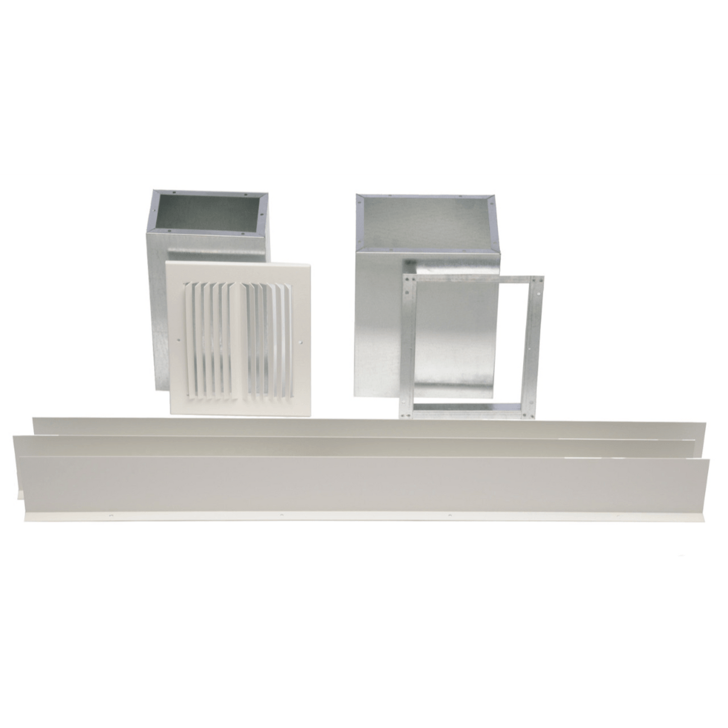 Williams Furnace Side Outlet Register with 10” Boot and Damper for Top- and Direct-Vent Furnaces
