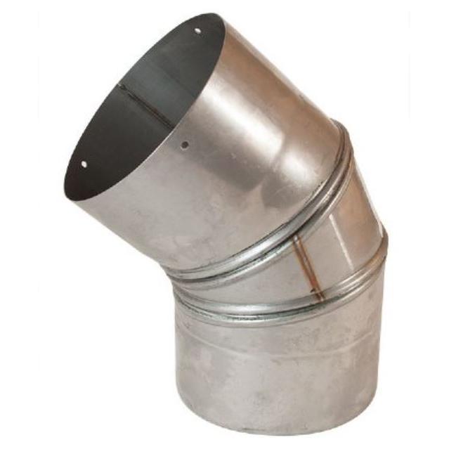 Z-Flex 5" Stainless Steel Fixed 45 Degree Elbow