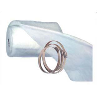 Z-Flex 6" Insulating Blanket With Protective Cloth Wrap & Fastening Clamps