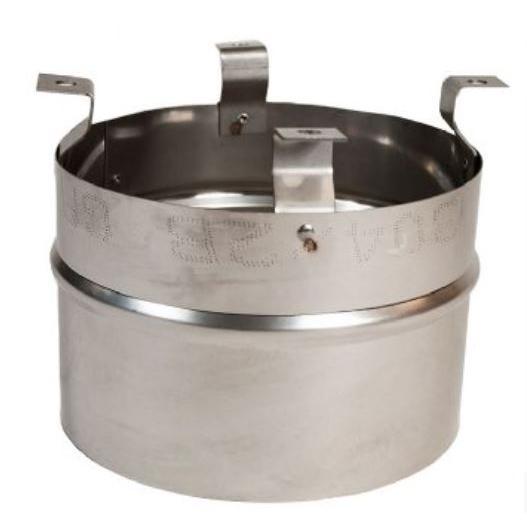 Z-Flex 7" Stainless Steel Aerocowl Round Base