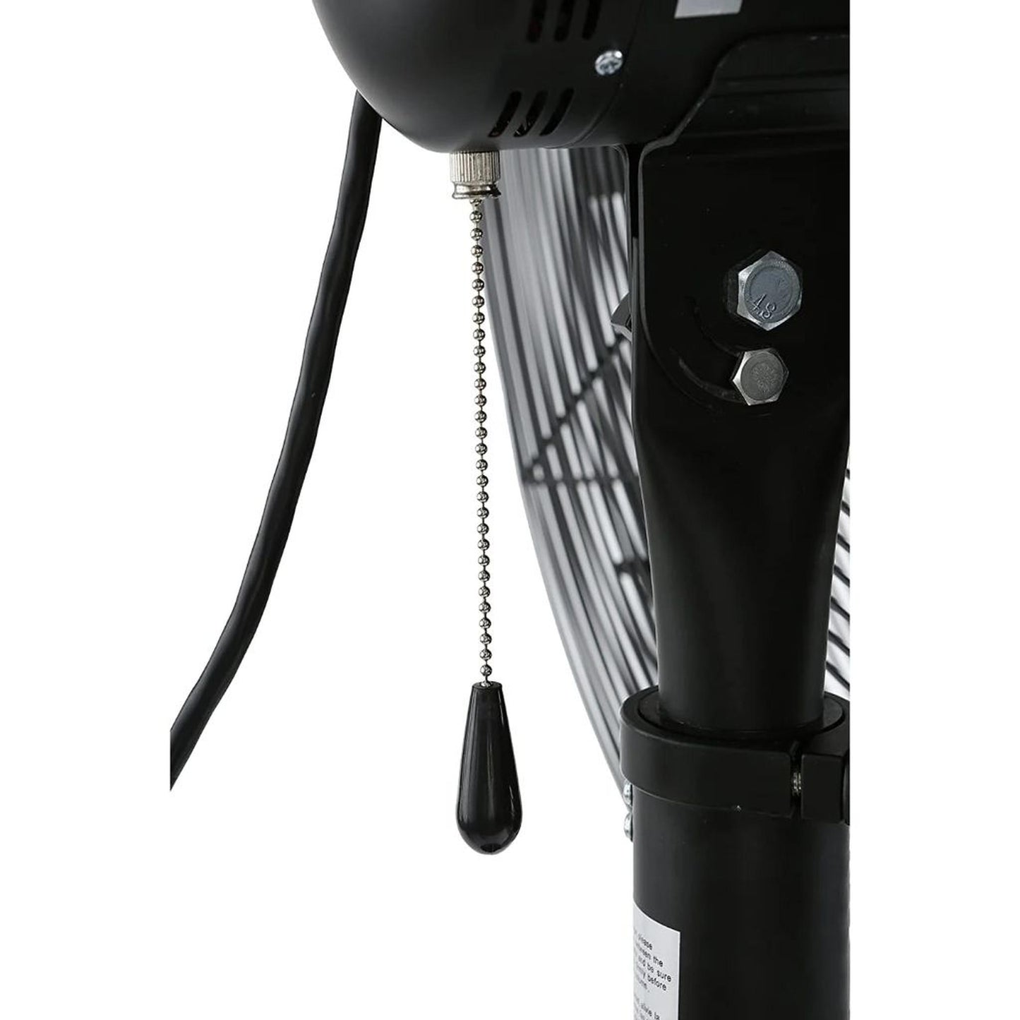 iLIVING 30" Black Commercial Pedestal Floor Fan