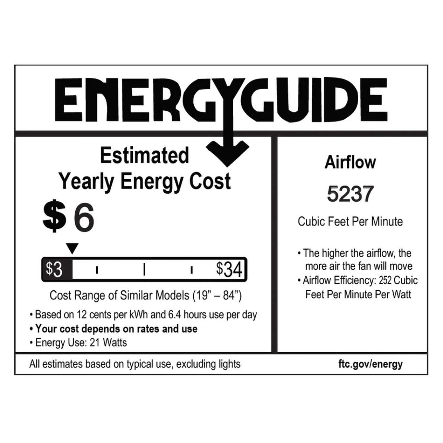 iLIVING Quiet BLDC 56" Black Indoor Ceiling Fan with Remote Control