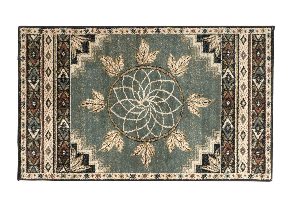 Goods of the Woods Green Vista Ancient Sign Rug