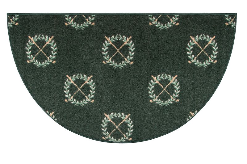 Goods of the Woods Golf Game Crossed Clubs On Green Rug