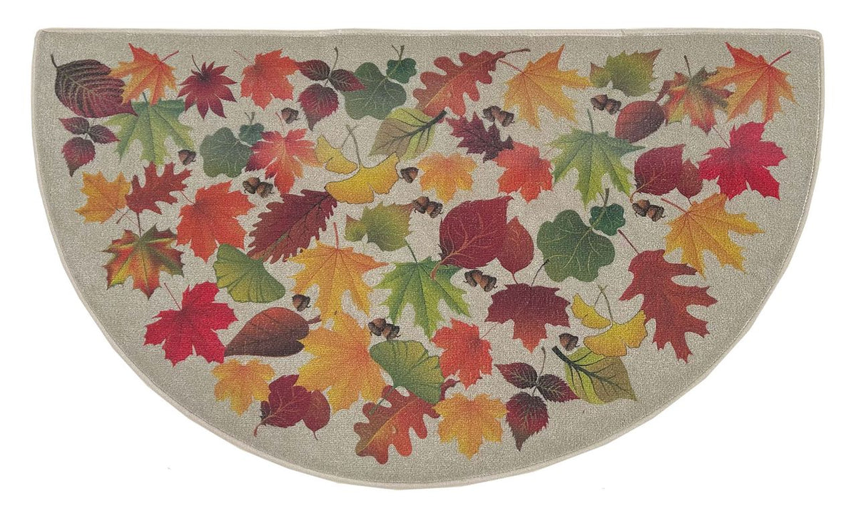 Goods of the Woods Winter Autumn Leaves Rug