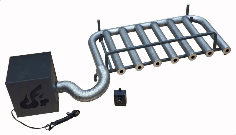 Custom Firescreen Spitfire 7 Tube Fireplace Heater With Blower
