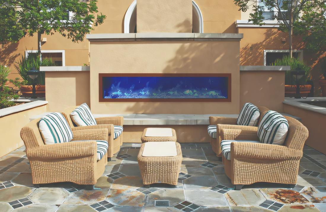 Amantii 88 Panorama Slim Indoor or Outdoor Electric Fireplace