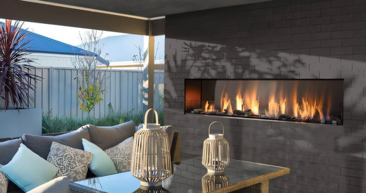 Barbara Jean Collection by Kingsman 72 OFP7972S1 Single Sided Outdoor Linear Gas Fireplace