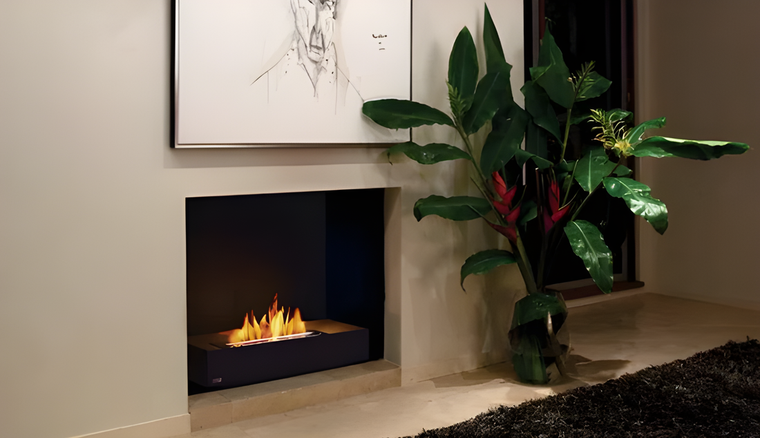 EcoSmart Fire Grate 30" Ethanol Fireplace Insert by Mad Design Group