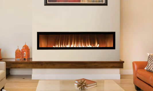 Empire Boulevard 60" Intermittent Pilot With Thermostat Variable Remote Control, Natural Gas Vent Free Linear Fireplace