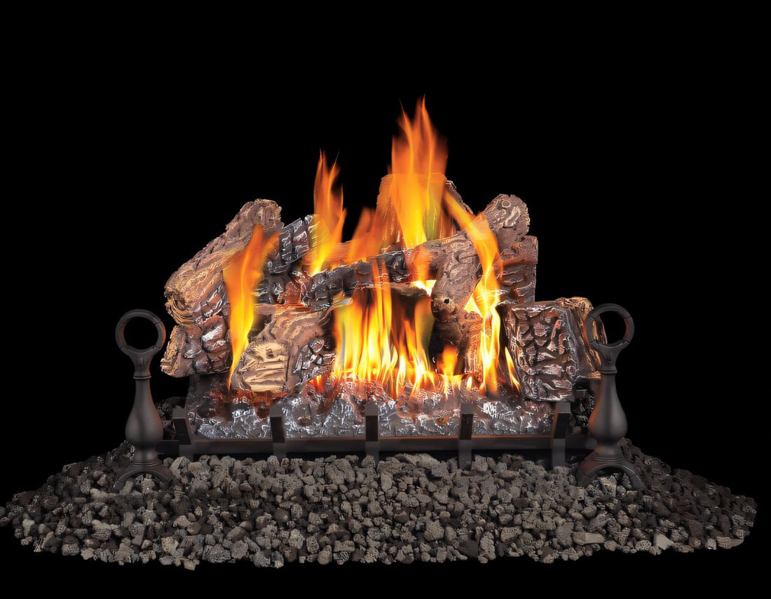 Napoleon 18" Fiberglow Vented Gas Log Set with Electronic Ignition
