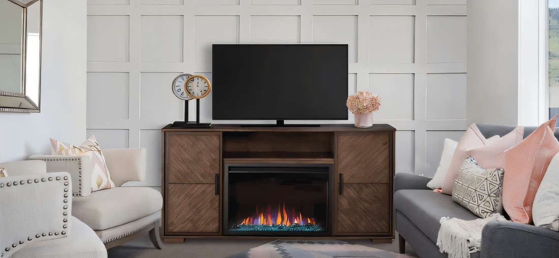 Napoleon Hayworth 65" Mantel Package With 30" Cineview Electric Firebox (Essential Series)
