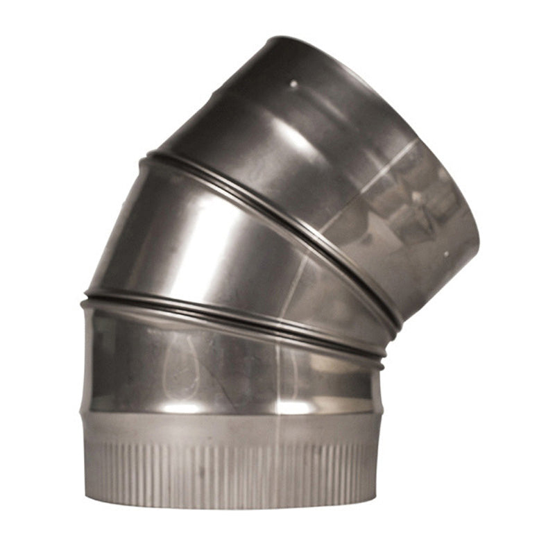 Olympia Chimney & Venting 6" Hybrid 316L Stainless Steel 45-Degree Adjustable Elbow - ELHF-6-45
