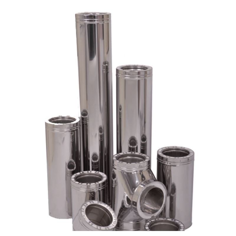 Olympia Chimney & Venting 8" x 36" Ventis Class-A All Fuel 304L Inner/430 Outer Chimney Pipe - VA304-0836