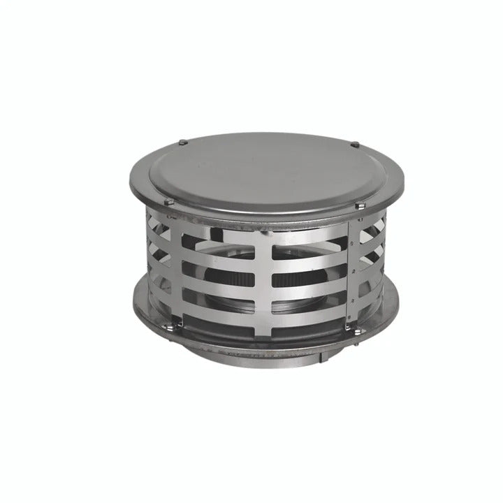 Olympia Chimney & Venting 6" Ventis 316L Stainless Steel Class-A All Fuel Chimney Standard Rain Cap - VA316-C06