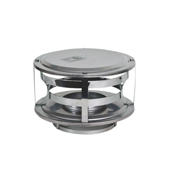 Olympia Chimney & Venting 8" Ventis Class-A All Fuel Chimney 316L Stainless Wood Burning Rain Cap - VA316-CW08