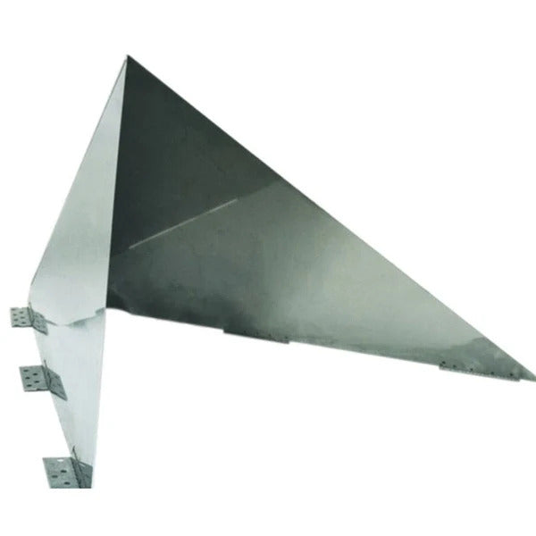 Olympia Chimney & Venting Ventis Class-A All Fuel Chimney Stainless Steel Steep Snow Wedge 10/12-12/12 Pitch - VA-SWLG