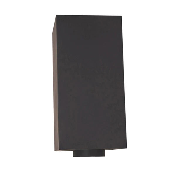 Olympia Chimney & Venting 7" x 11" Ventis Class-A All Fuel Chimney Painted Black Cathedral Square Ceiling Support - VA-CCS1107