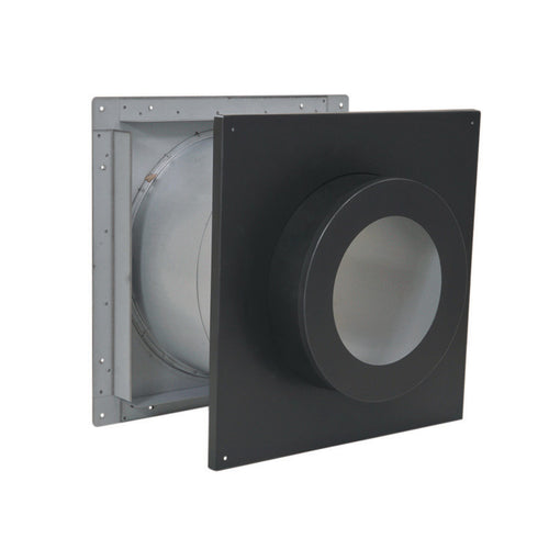 Olympia Chimney & Venting 8" Ventis Class-A All Fuel Chimney, Galvalume, Wall Pass-Thru Thimble, Non-Insulated - VA-WPT08