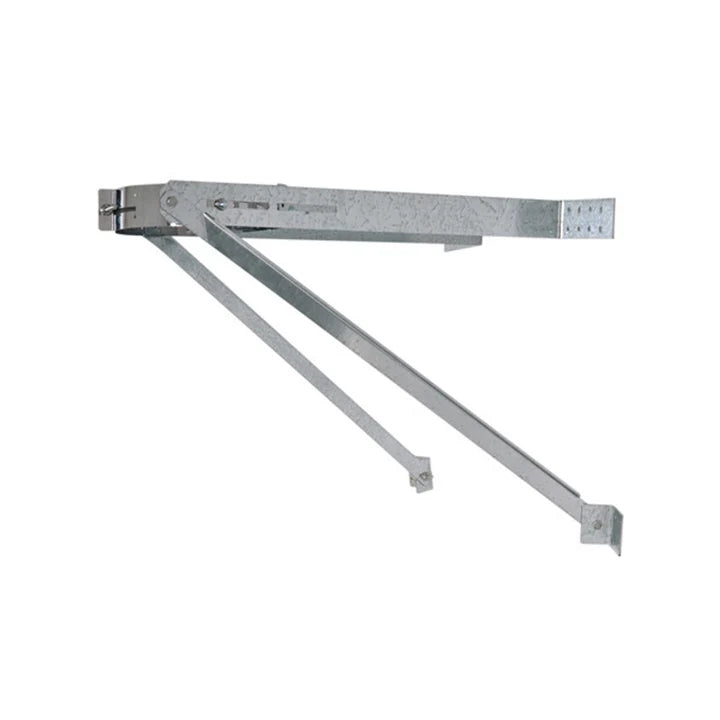 Olympia Chimney & Venting 5" to 8" Ventis Class-A All Fuel Chimney Galvanized Extended Wall Support - VA-WSE58
