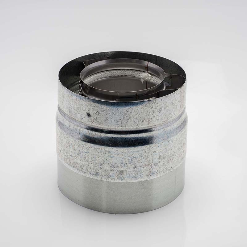 Olympia Chimney & Venting 5" x 6" Ventis Direct Vent Galvanized Chimney Slip Section-VDV-0506SL