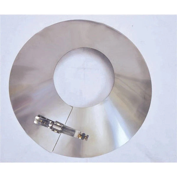 Olympia Chimney & Venting 4" Ventis PelletVent Pipe 304L Inner/Galvanized Outer Storm Collar - VP-SC04